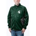 Men's Franchise Club Green Michigan State Spartans Stadium Softshell Full-Zip Jacket