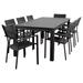 Atlantic 9 Piece Rectangular Patio Dining Set - International Home CALI_8CALIARM