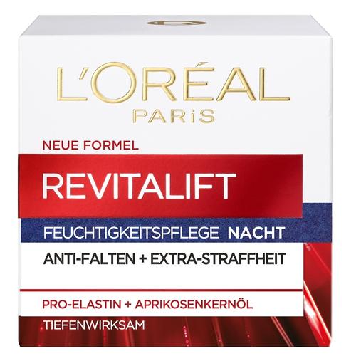 L’Oréal Paris – Revitalift Nachtpflege mit Pro-Elastin und Aprikosenkernöl Tagescreme 50 ml Damen