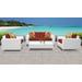 Miami 5 Piece Outdoor Wicker Patio Furniture Set 05f in Terracotta - TK Classics Miami-05F-Terracotta