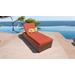 Laguna Chaise Outdoor Wicker Patio Furniture in Tangerine - TK Classics Laguna-1X-Tangerine