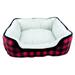 Tucker Murphy Pet™ Saxton Buffalo Checkered Bolster Polyester/Fleece in Pink | 8 H x 18 W x 21 D in | Wayfair 034510D146AF432D81B10C0E39E45802