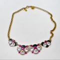 Kate Spade Jewelry | Kate Spade Pink And Crystal Necklace | Color: Black/Pink | Size: Os