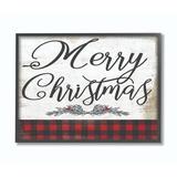 The Holiday Aisle® Merry Christmas Mistletoe - Textual Art Print Wood in Brown | 24 H x 30 W x 1.5 D in | Wayfair 1D698227125A457098C91365FD865A45