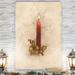 The Holiday Aisle® Candle by Parvez Taj - Wrapped Canvas Painting Print Canvas, Solid Wood in White | 48 H x 36 W x 1 D in | Wayfair