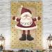 The Holiday Aisle® Polka Dot Peace Santa by Parvez Taj - Wrapped Canvas Painting Print Canvas, Solid Wood in White | 48 H x 36 W x 1 D in | Wayfair