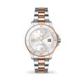 Ice-Watch - ICE steel Silver rose-gold - Silbergraue Damenuhr mit Metallarmband - 017322 (Small)