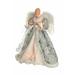 JJ's Holiday Gifts Ltd. 10 - Light Angels w/ Fluffy Feathers Tree Topper Fabric in Gray/Yellow | 14 H x 12 W x 9 D in | Wayfair CL14131S