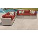 Monterey 5 Piece Outdoor Wicker Patio Furniture Set 05d in Terracotta - TK Classics Monterey-05D-Terracotta