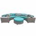 Florence 6 Piece Outdoor Wicker Patio Furniture Set 06c in Aruba - TK Classics Florence-06C-Aruba