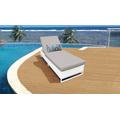 Miami Chaise Outdoor Wicker Patio Furniture in Beige - TK Classics Miami-1X-Beige