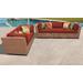 Laguna 5 Piece Outdoor Wicker Patio Furniture Set 05a in Terracotta - TK Classics Laguna-05A-Terracotta