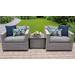 Florence 3 Piece Outdoor Wicker Patio Furniture Set 03a in Grey - TK Classics Florence-03A