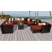 Barbados 13 Piece Outdoor Wicker Patio Furniture Set 13a in Terracotta - TK Classics Barbados-13A-Terracotta