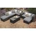 Venice 10 Piece Outdoor Wicker Patio Furniture Set 10a in Grey - TK Classics Venice-10A-Grey