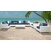 Miami 11 Piece Outdoor Wicker Patio Furniture Set 11a in Navy - TK Classics Miami-11A-Navy