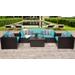 Belle 6 Piece Outdoor Wicker Patio Furniture Set 06b in Aruba - TK Classics Belle-06B-Aruba