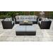 Barbados 8 Piece Outdoor Wicker Patio Furniture Set 08c in Spa - TK Classics Barbados-08C-Spa