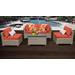 Monterey 5 Piece Outdoor Wicker Patio Furniture Set 05c in Tangerine - TK Classics Monterey-05C-Tangerine