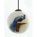 The Holiday Aisle® Peacock Hand Painted Glass Ornament Glass | 4 H x 4 W x 4 D in | Wayfair 372DFEC7F60D44219ED4DAF72EF5E1F8