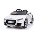 Audi Licensed TT RS 12V OutdoorToys Children’s Battery Operated Rechargeable Kids Electric Ride On Toy Car with 2.4G Parental Remote Control, White