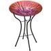 Regal Art & Gift 12760 - 18" Magenta Wave Birdbath/Feeder