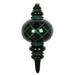 Vickerman 614556 - 13" Emerald Candy Glitter Net Finial Christmas Tree Ornament (MT198924D)
