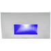 WAC LEDme 5" Wide Stainless Steel Horizontal Blue LED Step Light