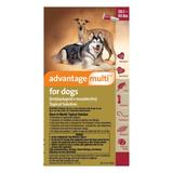 Advantage Multi for Large Dogs 20.1-55 Lbs (Red) 6 Doses