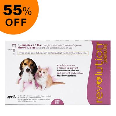 Revolution For Kittens / Puppies (Pink) 3 Doses - Get 55% Off Today