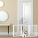 Petmaker 3-Panel Free Standing Pet Gate Wood (a more stylish option) in Blue/White | 23.75 H x 54.75 W x 0.75 D in | Wayfair M320421