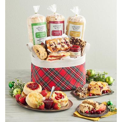 Red Plaid Bakery Basket by Wolfermans