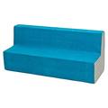 Velinda Soft Foam Sofa, Kids, Children, Comfy, Bed, Nursery, Kids Furnitures, Play Relax (colour: blue and beige)