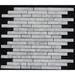 Bloom Stone 0.62" x 3" Marble Linear Mosaic Wall & Floor Tile Natural Stone/Marble in Gray/White | 3 H x 0.62 W x 0.37 D in | Wayfair WS-014