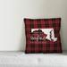 The Holiday Aisle® Grace There's No Place Like Maryland for the Holidays Throw Pillow Cover Polyester | 18 H x 18 W x 1.5 D in | Wayfair