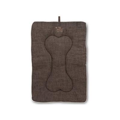 Best Pet Supplies Heavy Duty Dog Crate Mat, Brown Linen, Medium