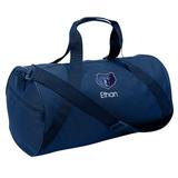 Youth Navy Memphis Grizzlies Personalized Duffle Bag