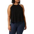 Urban Classics Damen Ladies Peached Rib Neckholder Sport Tank Top, Schwarz (Black 00007), X-Large (Herstellergröße: XL)