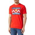 Kings of Indigo Herren Darius T-Shirt, Rot (RED Mountain Flag 7911), Large (Herstellergröße:L)