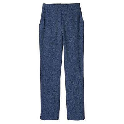 Haband Womens No-Iron Premium Poplin Pants, Cobalt Blue, Size 26W 