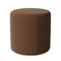 Red Barrel Studio® Porthleven 18" Round Standard Ottoman in Brown | 18 H x 18 W x 18 D in | Wayfair 1261850132FF45DBA783CED37900326C