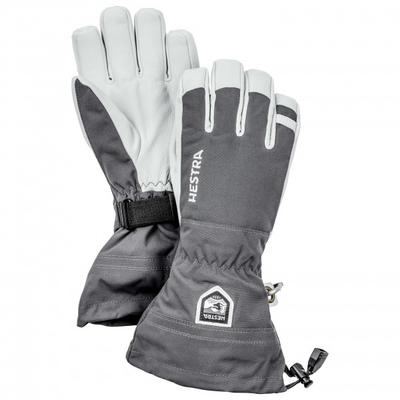 Hestra - Army Leather Heli Ski 5 Finger - Handschuhe Gr 10 grau