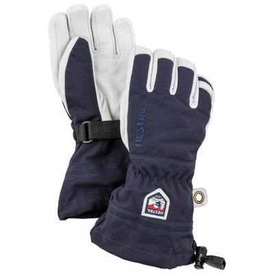 Hestra - Kid's Army Leather Heli Ski 5 Finger - Handschuhe Gr 4 blau/grau