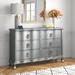 Etta Avenue™ Daphne 6 Drawer 62" W Double Dresser Wood in Brown/Gray | 40 H x 62 W x 17 D in | Wayfair 145D89DF695E460F8467BB5C442741F4