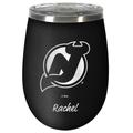 Black New Jersey Devils 12oz. Personalized Stealth Wine Travel Tumbler