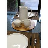 BIA Cordon Bleu 3pc Table Basics Serving Set; 2.5qt Pitcher 2.5qt, Sugar Bowl, & Creamer Porcelain China in Brown/White | Wayfair 100552S1SIOC