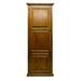 Loon Peak® Leal 72" H x 27" W Solid Wood Corner Bookcase Wood in Brown | 72 H x 27 W x 17 D in | Wayfair 1E9FAFEB8C374859A4217BD3FD247D31