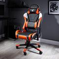 X-Rocker Agility Gaming Chair, High Back Ergonomic Racing Computer Chair with Adjustable Lumbar Support and Headrest, 3D Armrests, Adjustable Height and Swivel Chair Base Office Chair - ORANGE
