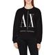 Armani Exchange Women's Icon Project Sweatshirt, Black (Black 1200), Medium