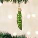 Old World Christmas Peapod Hanging Figurine Ornament Glass in Green | 3 H x 0.5 W x 0.5 D in | Wayfair 28112